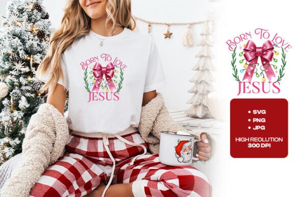 Born to Love Jesus Christmas Bow SVG: A Publisher's Review