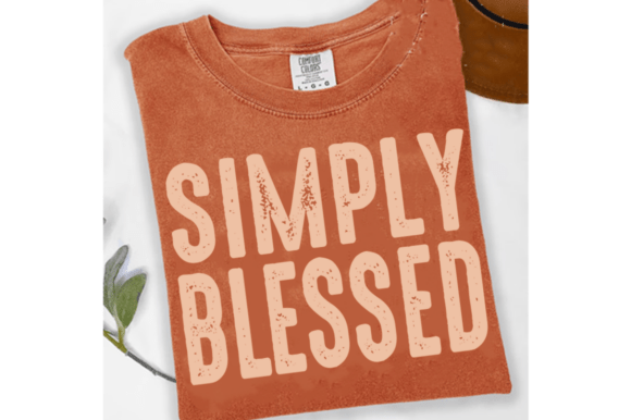 Fall Simply Blessed PNG & Christian SVG Graphics for T-Shirt Designs