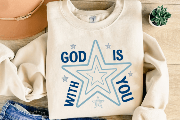 God Is with You SVG Graphics for T-Shirt Designs