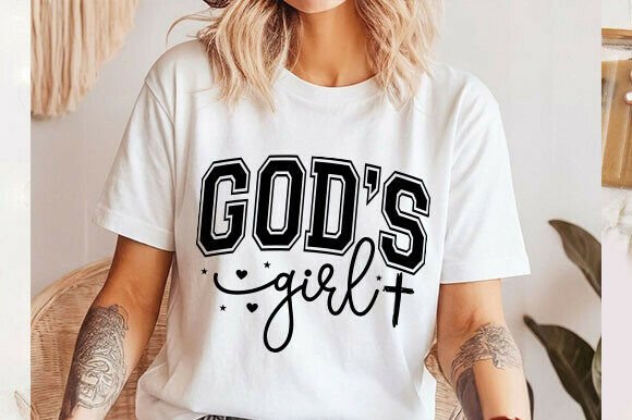 God’s Girl SVG Graphics for T-Shirt Designs