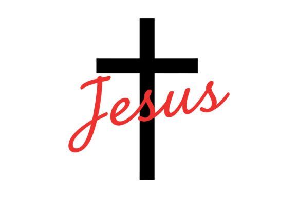 Jesus Cross Typography Graphics for T-Shirt Designs Review