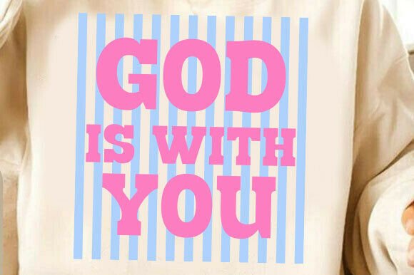 Preppy Stripes Coquette Bow Christian Graphics