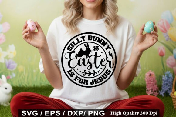 Silly Bunny Easter Graphics & T-Shirt Design